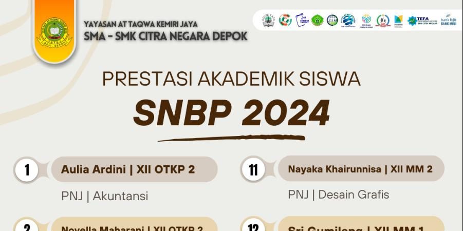 Prestasi Akademik Siswa SNBP 2024