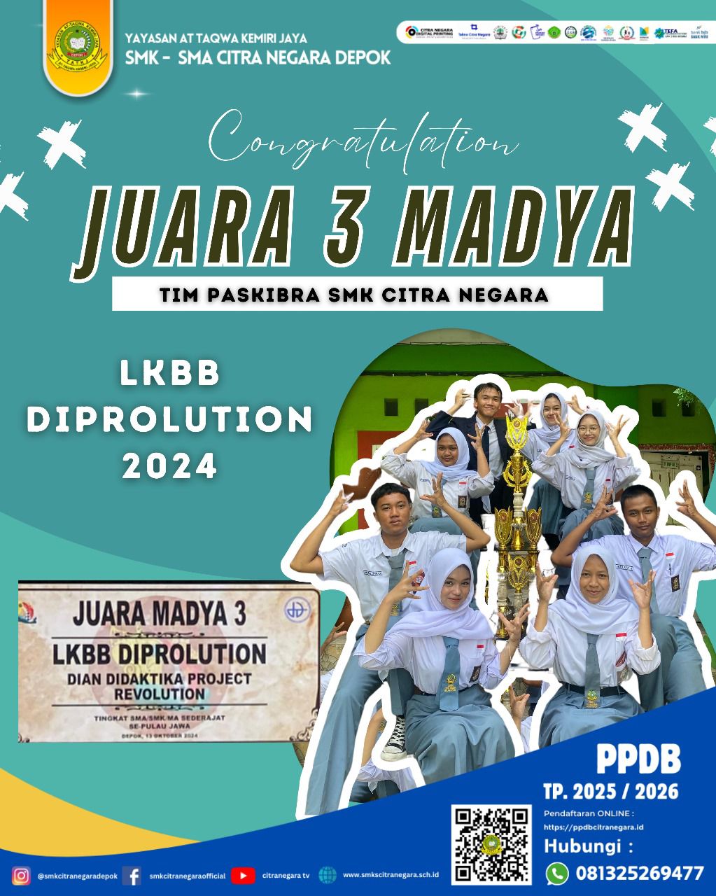 JUARA 3 MADYA – LKBB DIPROLUTION 2024