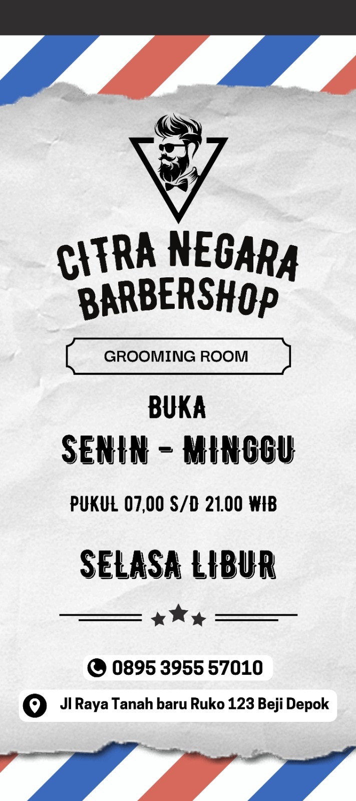 CITRA NEGARA BARBERSHOP IS NOW OPEN! TAMPIL MEMUKAU ALA ANAK SEKOLAH
